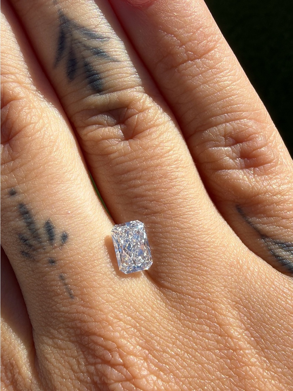Rectangular 1.18 Carat D VVS2